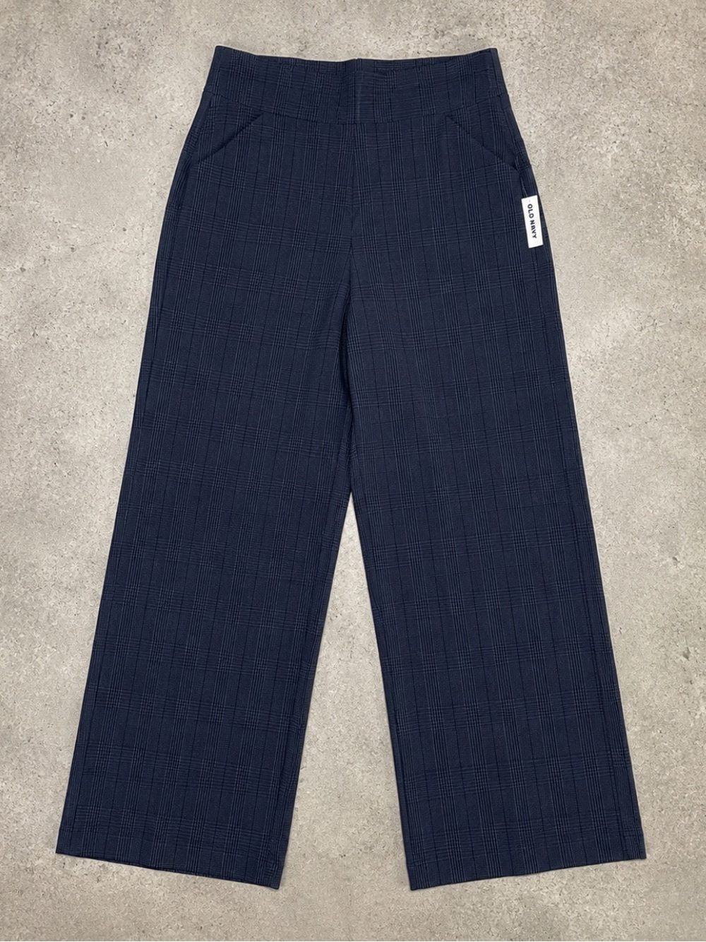 Old Navy High Rise Wide Leg Pull-On Plaid Pants 3X Plus Size